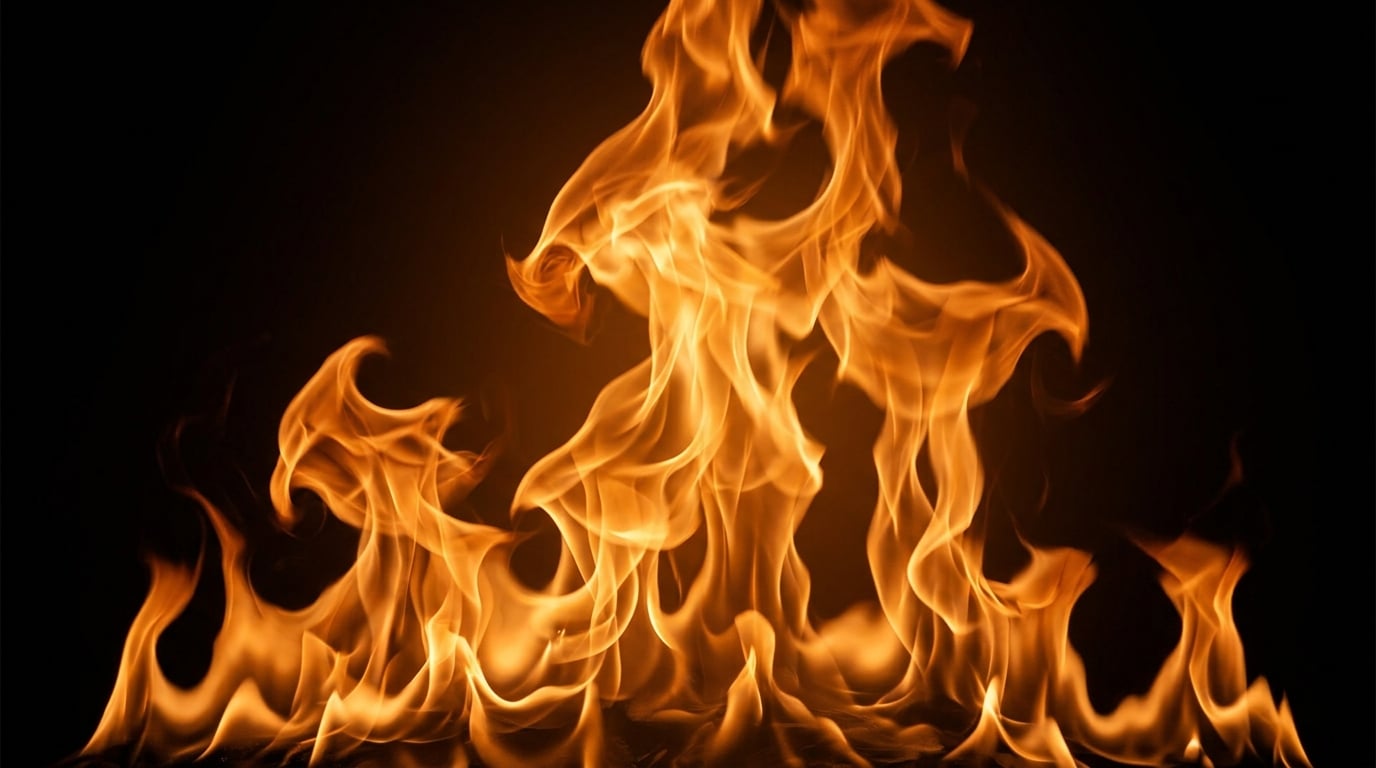 Holy Ghost Radio flames background